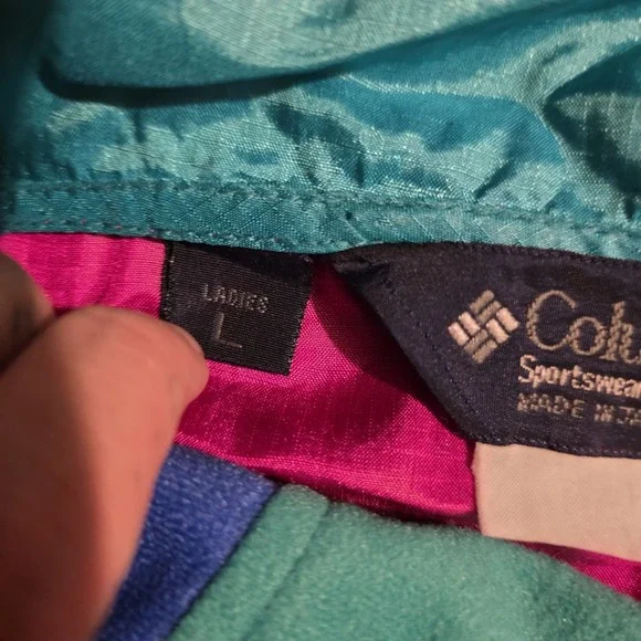 vintage retro columbia sportswear unisex reversible Ski jacket Large 2 In 1 - Picture 11 of 12